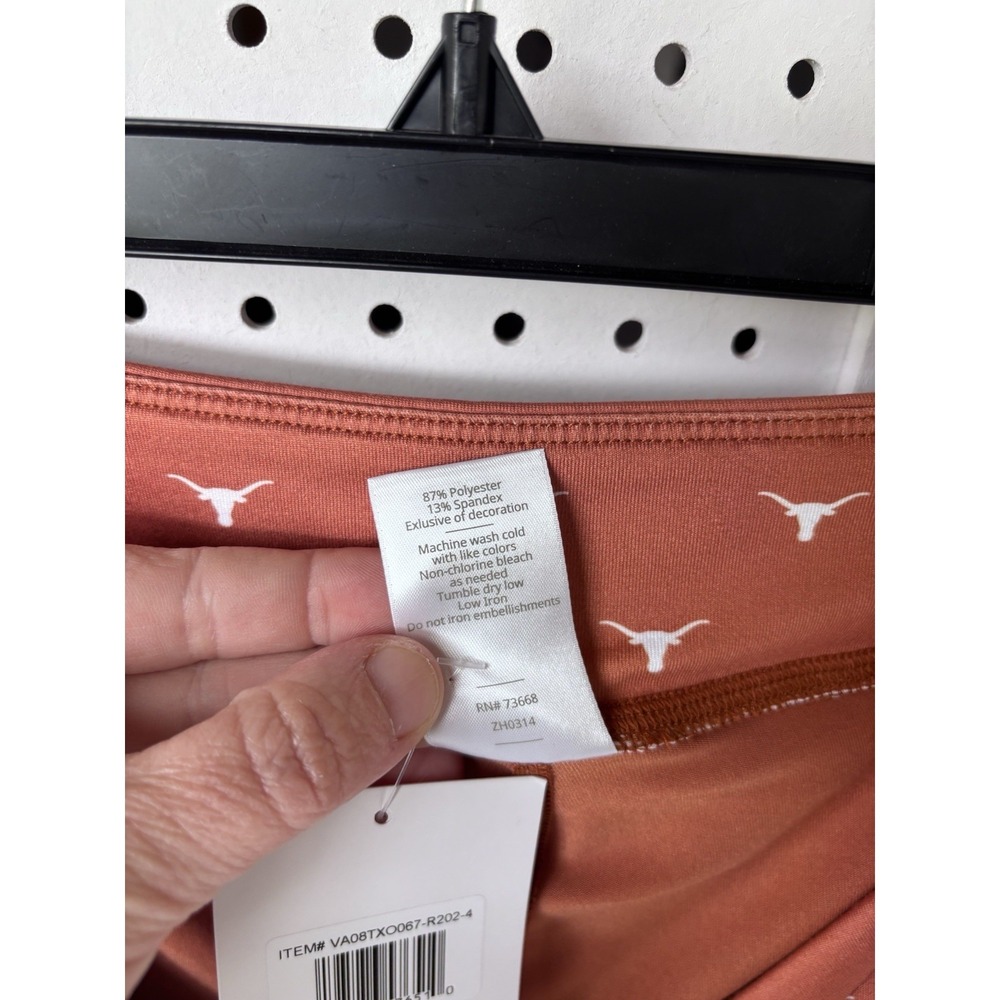 Women's XL ZooZatz Texas Orange Texas Longhorns Allover Print Flowy Skort - Picture 6 of 6
